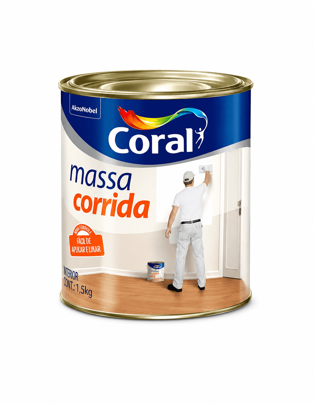 Massa Corrida 1,5Kg Coral - imagem 1