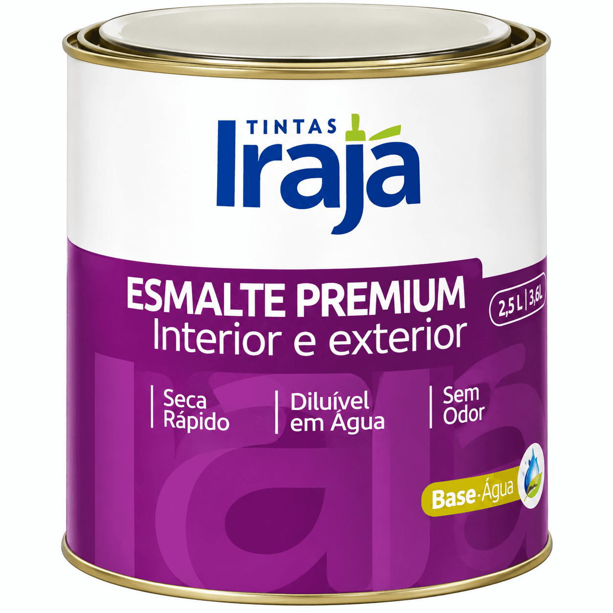 Tinta Esmalte Fosco à Base de Água Irajá 1/4 - imagem 1