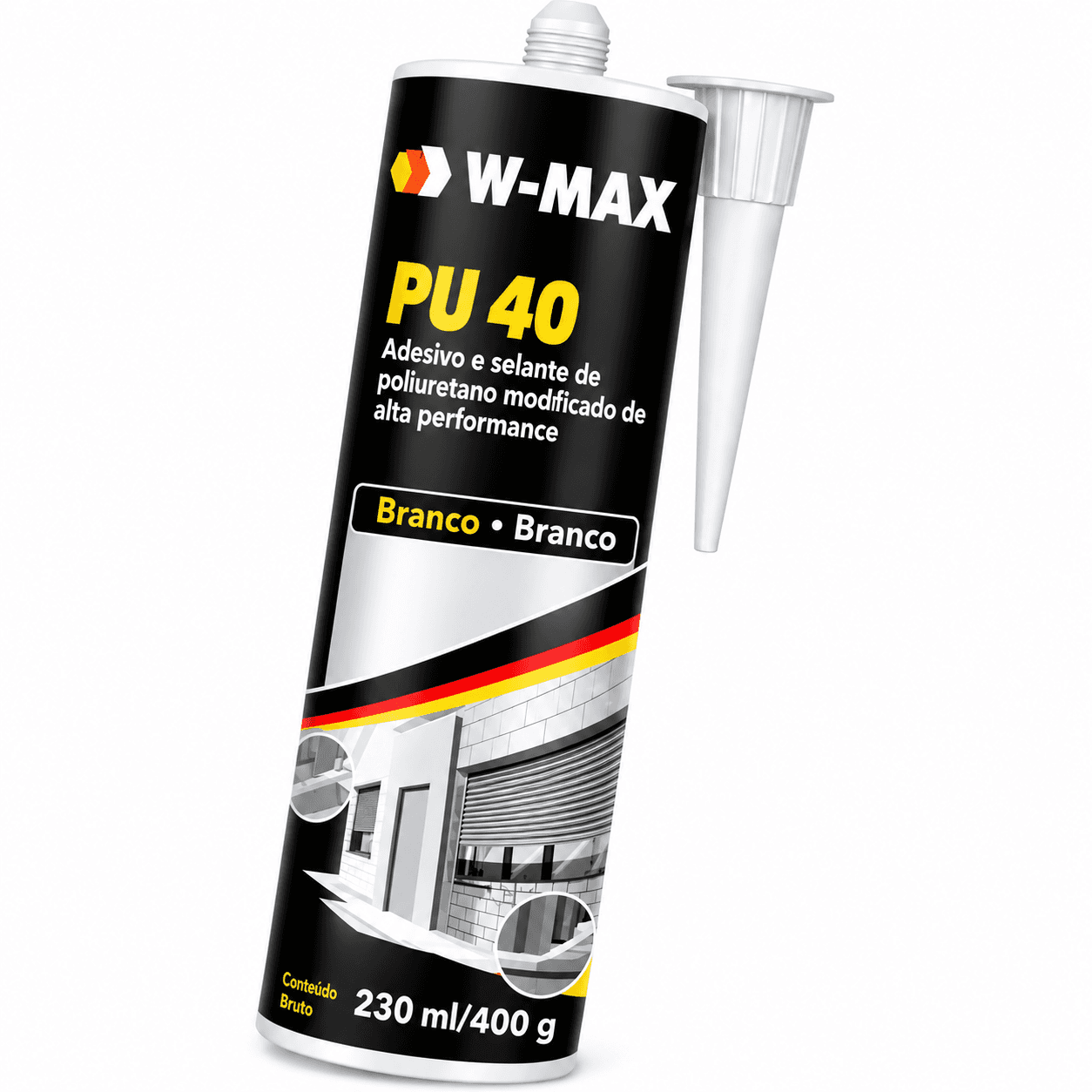 Adesivo e Selante PU 40 W-MAX-Branco - imagem 1