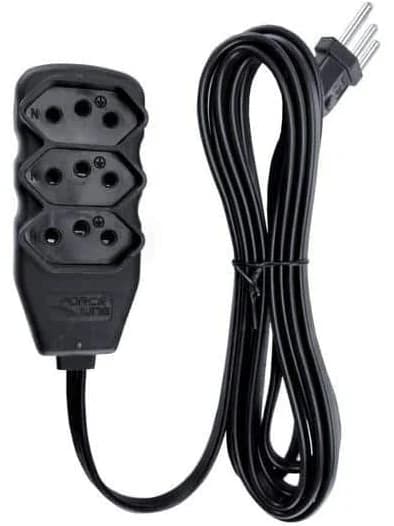 Extensão preta 3m- Force Line - imagem 1